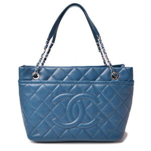 Chanel Bag Caviar Shoulder Blue